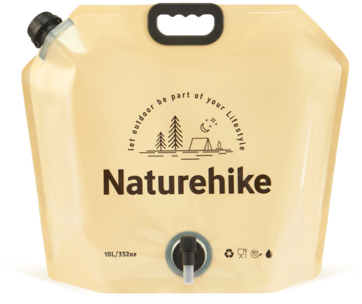 Контейнер складаний для води Naturehike CNK2450CF027, 10 л, жовтий фото 