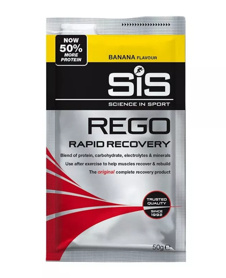 Напій відновлювальний вуглеводно-білковий SiS REGO Rapid Recovery, Банан, 50г фото 