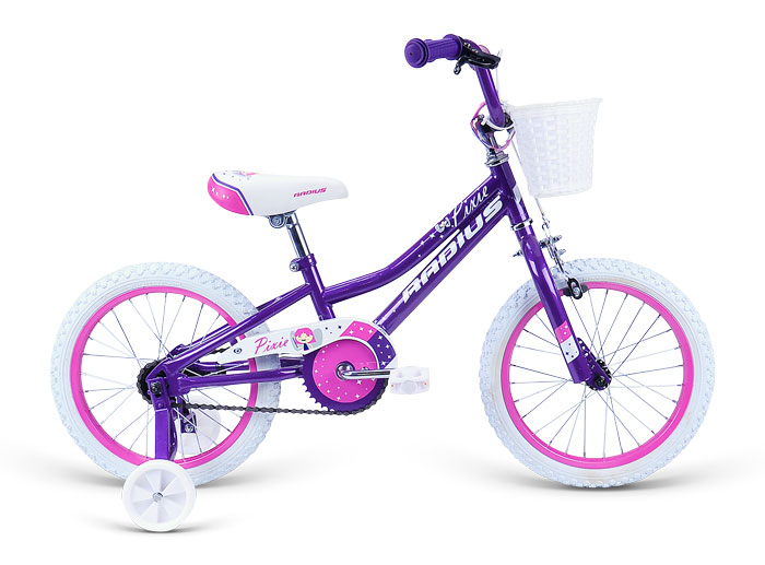 Велосипед 16" Radius Pixie Gloss Purple/Gloss Pink/Gloss White
