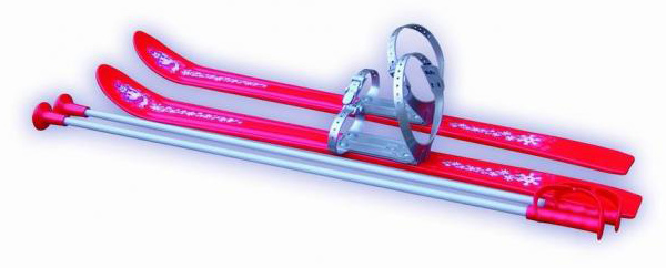 Лижі PLAST KON BABY SKI PP черв. 90 см фото 