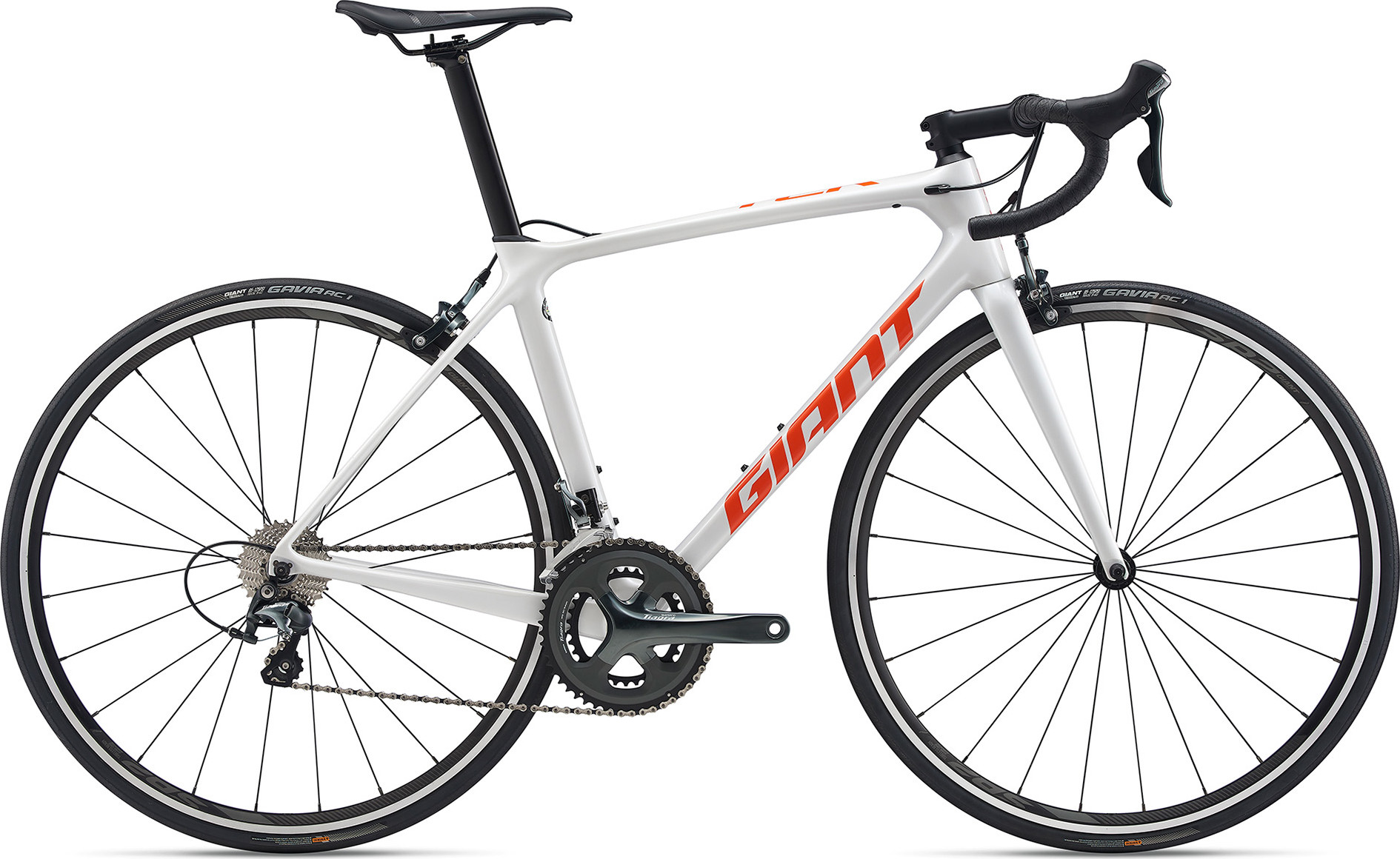 Велосипед 28" Giant TCR ADVANCED 3 рама - M 2020 White/Orange фото 1