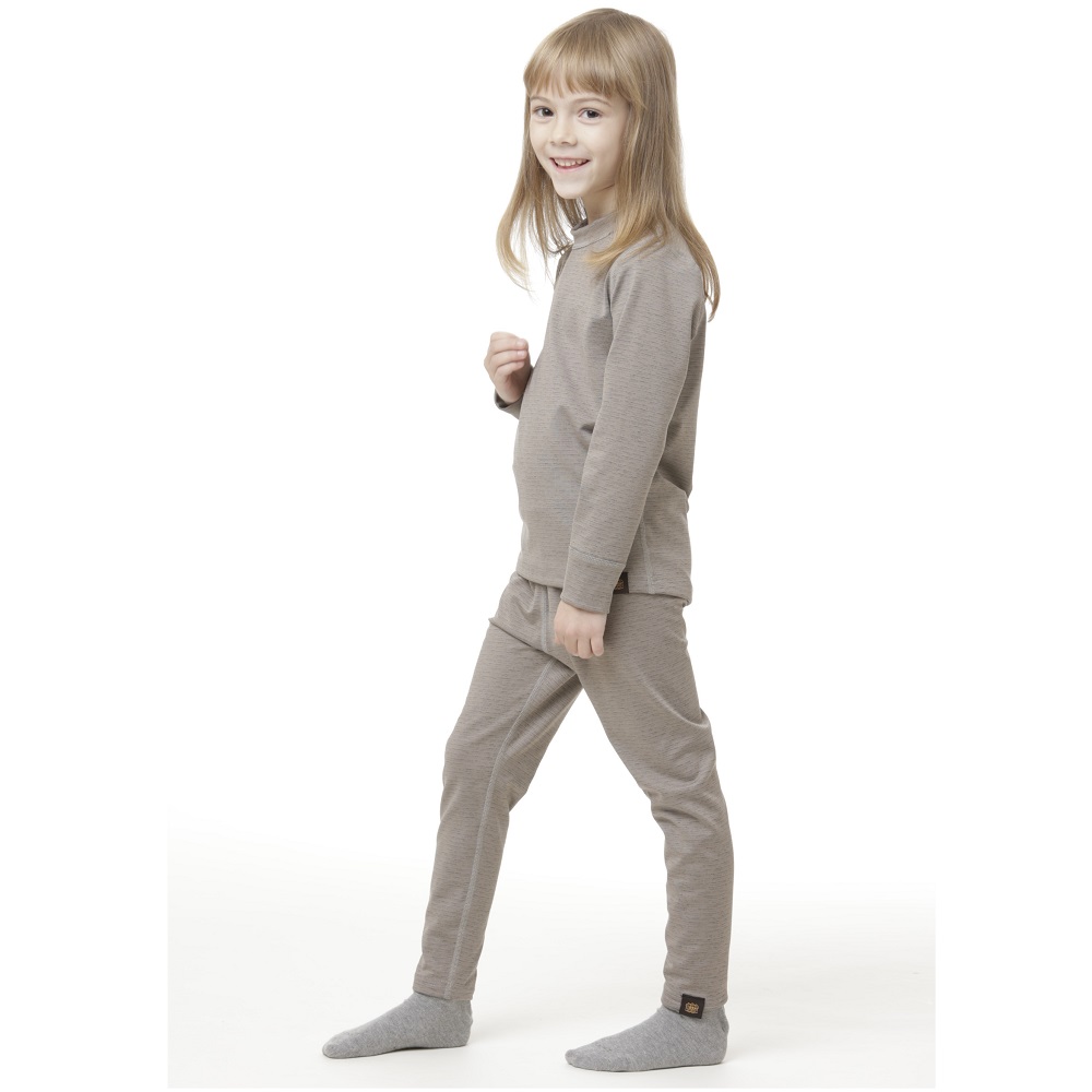 Термоштаны Turbat Yeti Bottom Kids Steeple Gray детские, размер 128, серые фото 1