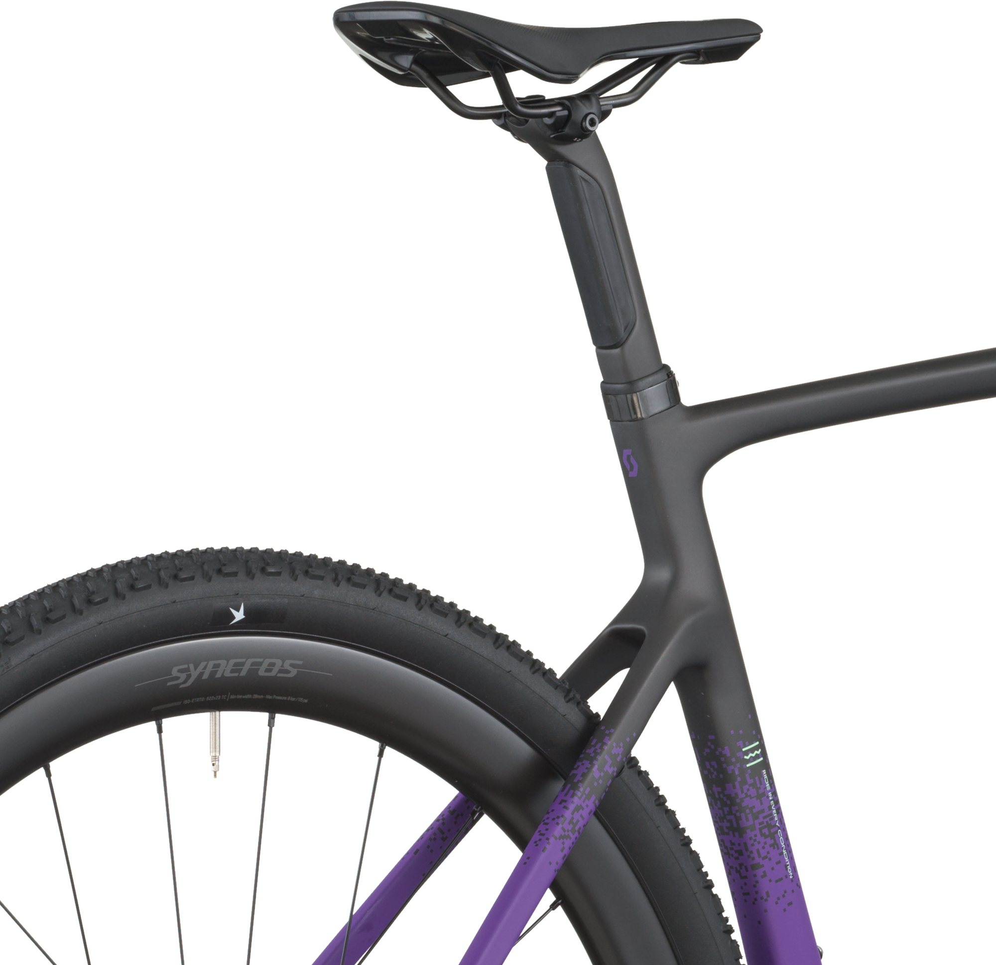 Велосипед 28" Scott ADDICT GRAVEL 20 рама - M Сarbon black / Іndigo purple B6 фото 8