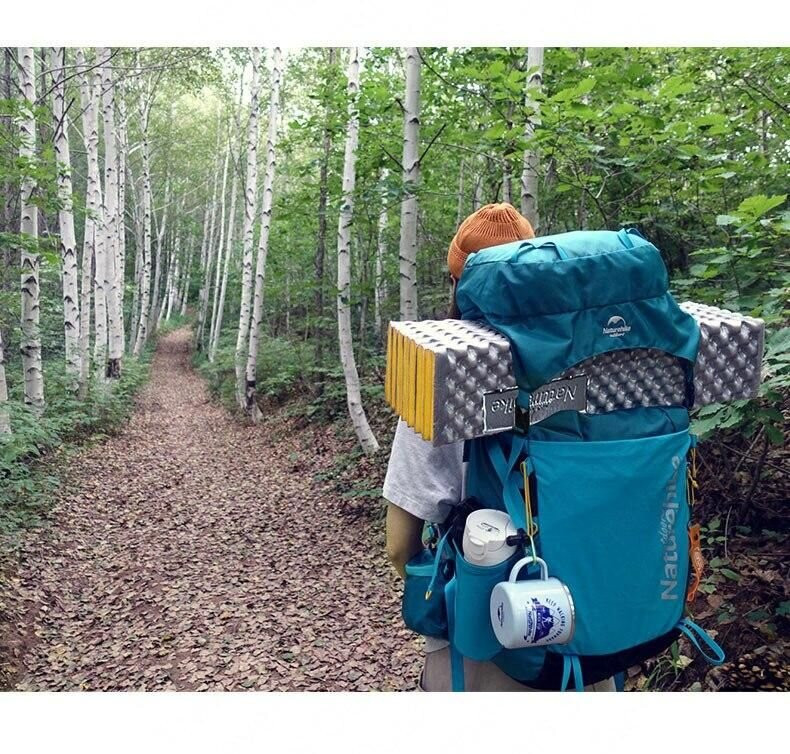 Коврик складной Naturehike Thickened NH20FCD07, IXPE+алюминиевая пленка, 187x56x2.5 см, желтый фото 7