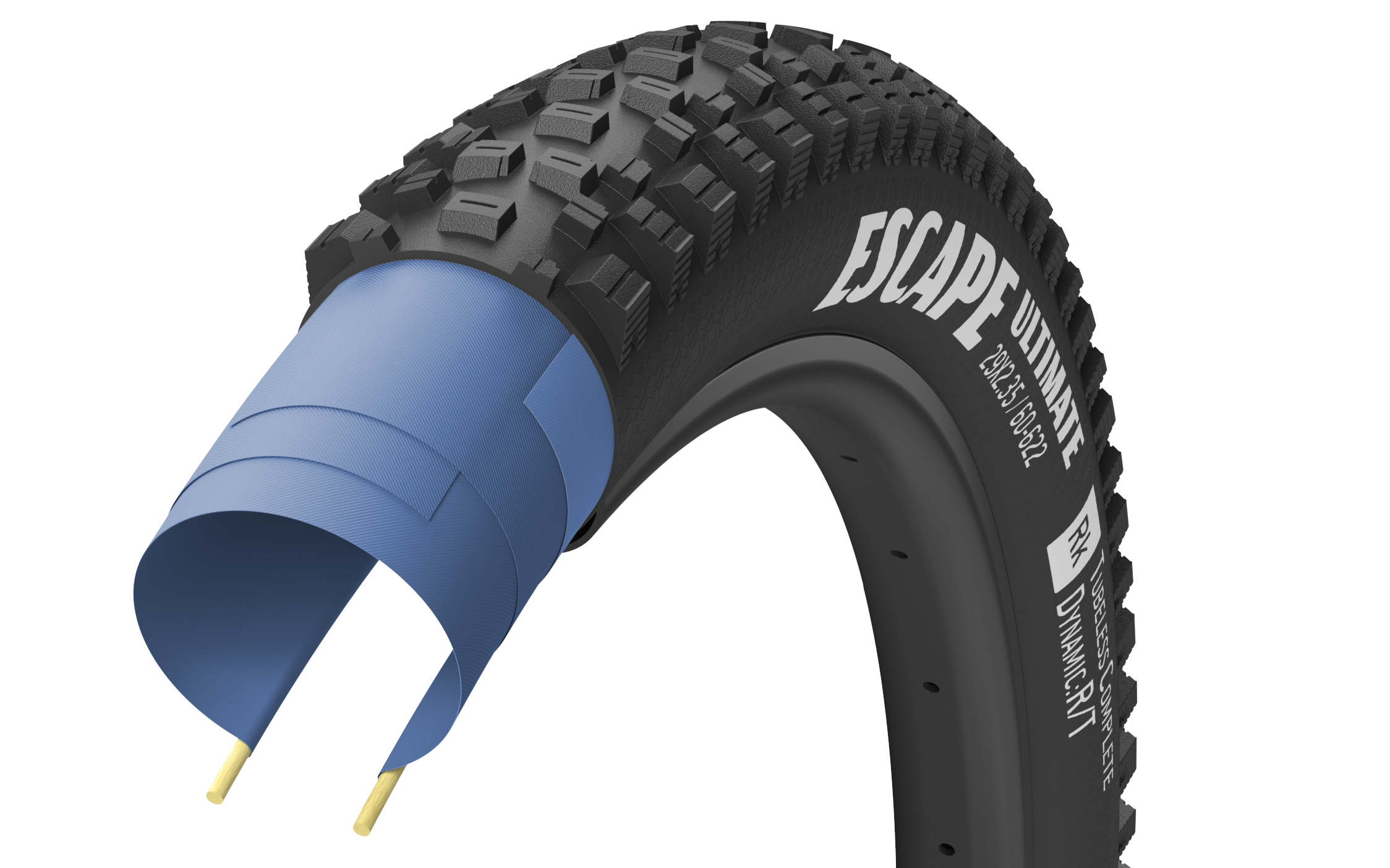 Покришка 27.5x2.35 (60-584) GoodYear ESCAPE Ultimate Tubeless Complete, Black фото 