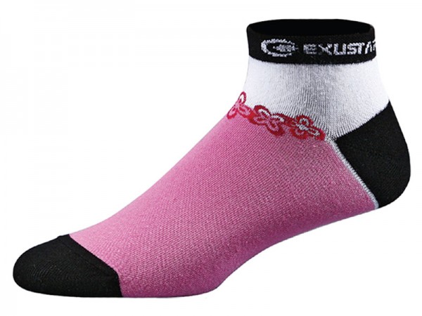 Шкарпетки EXUSTAR BS810 розмір M BK/WH/Pink фото 