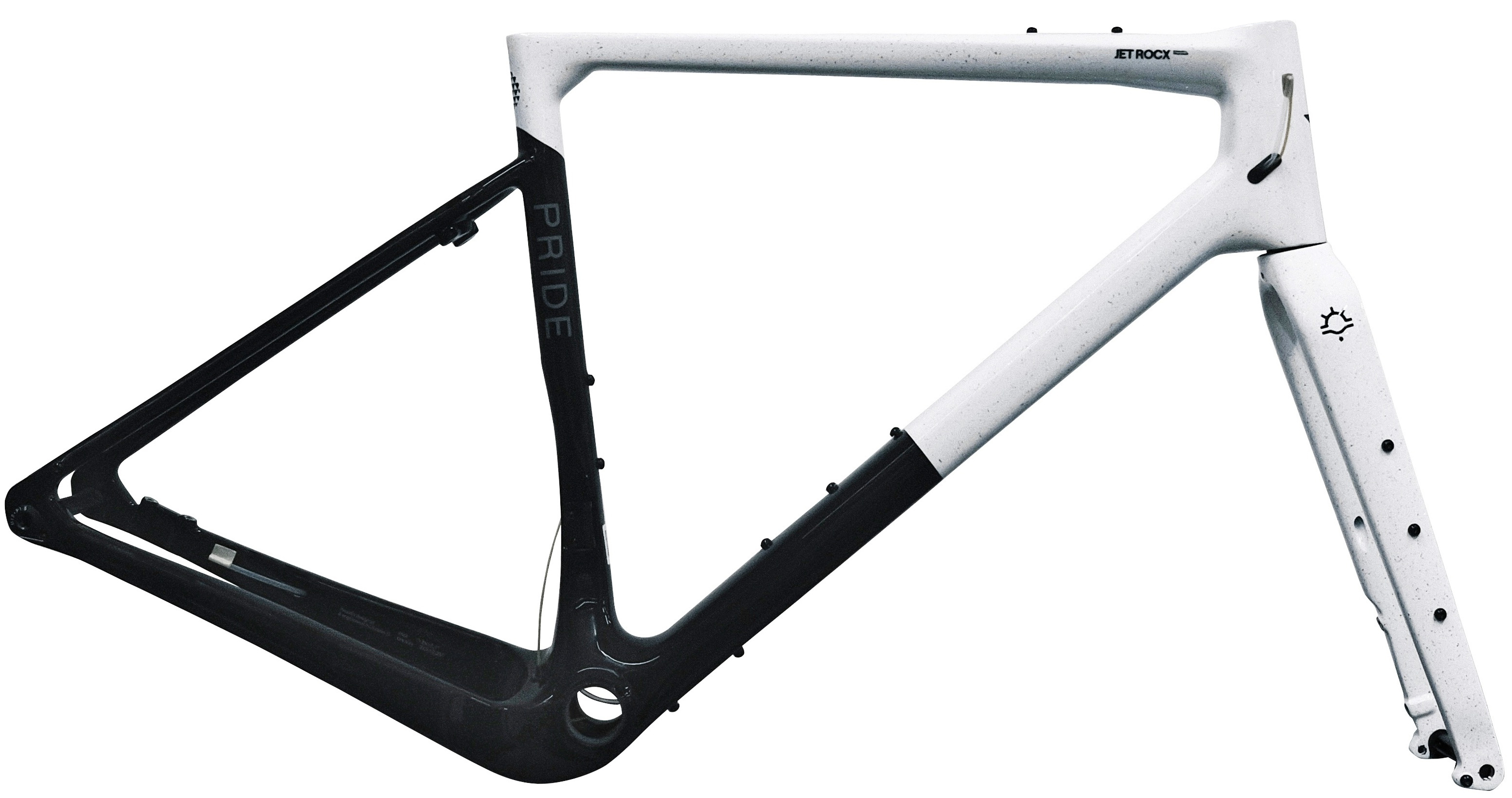 Рама 28" Pride Jet Rocx M 2024 біло-чорна + вилка фото 