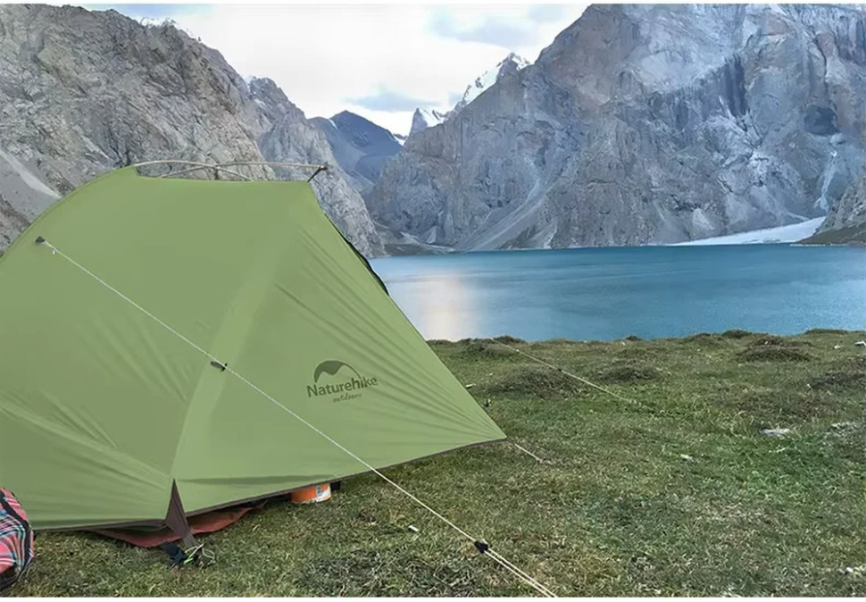 Палатка двухместная Naturehike Tagar NH17T180-J, зеленая фото 7