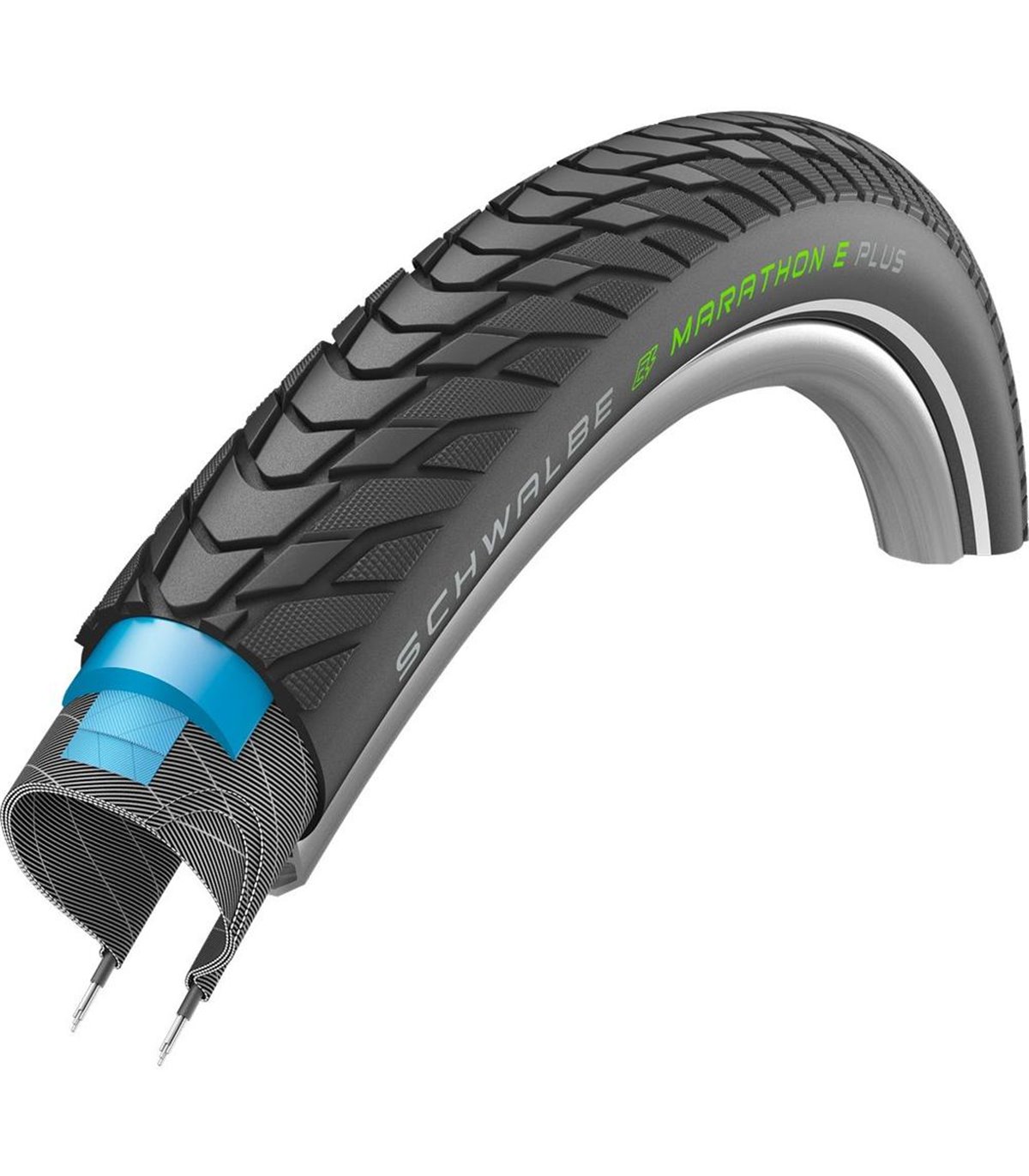 Покрышка 29x2.15 (55-622) Schwalbe MARATHON E-PLUS Smart DualGuard, TwinSkin B/B+RT HS498 ADDIX E 67EPI 39B фото 