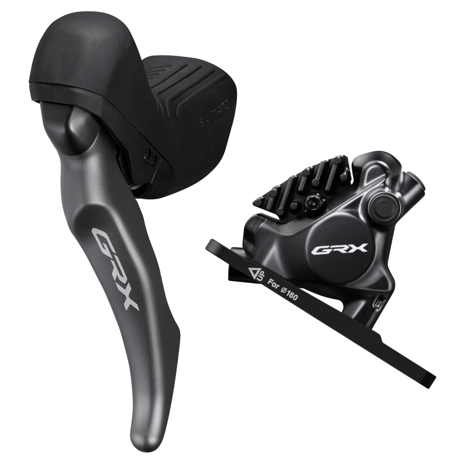 Гальмо дискове гідравлічне Shimano RX820 GRX, ліва гальм.ручка ST-RX820, BR-RX820, гідролінія 1000 мм, переднє фото 