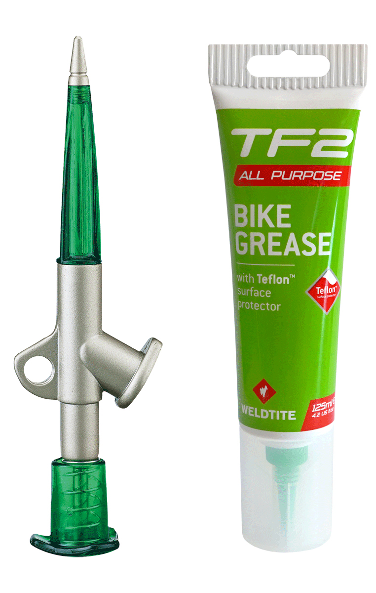Набор Weldtite 06009 содержит пистолет 06008 + смазка консистентная 02019 Bike Grease with Teflon, 125мл фото 
