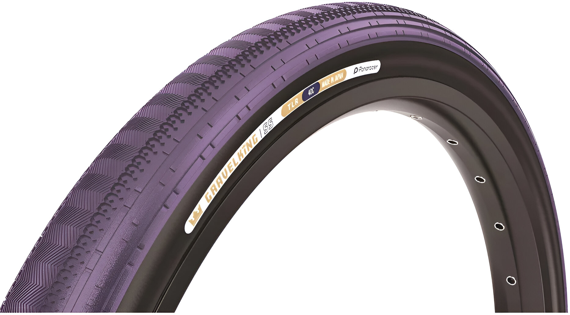 Покришка 700x40C Panaracer GRAVELKING SS GEN2 Limited Edition Purple/Black, фіолетова з чорною боковиною фото 