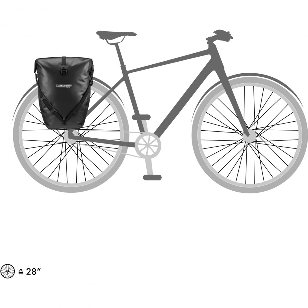 Гермосумка велосипедная Ortlieb Back-Roller Design CycledelicII black matt, 20 л фото 6