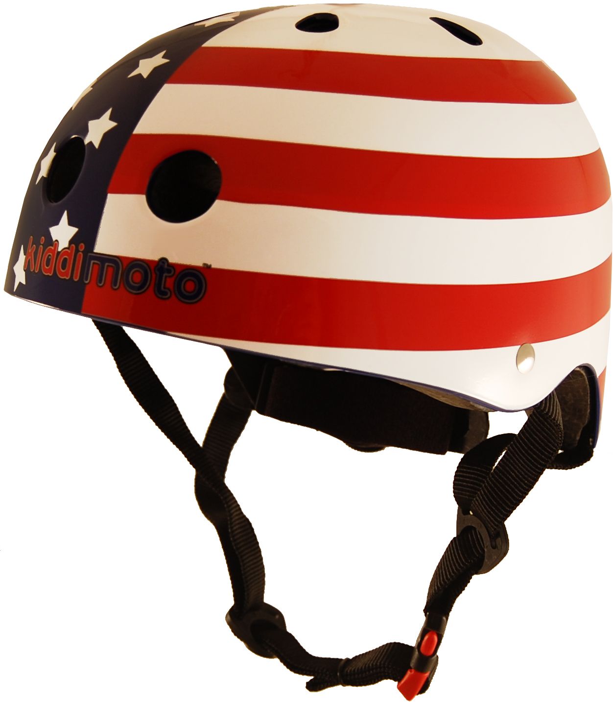 Шлем детский Kiddimoto флаг USA, размер S 48-53см