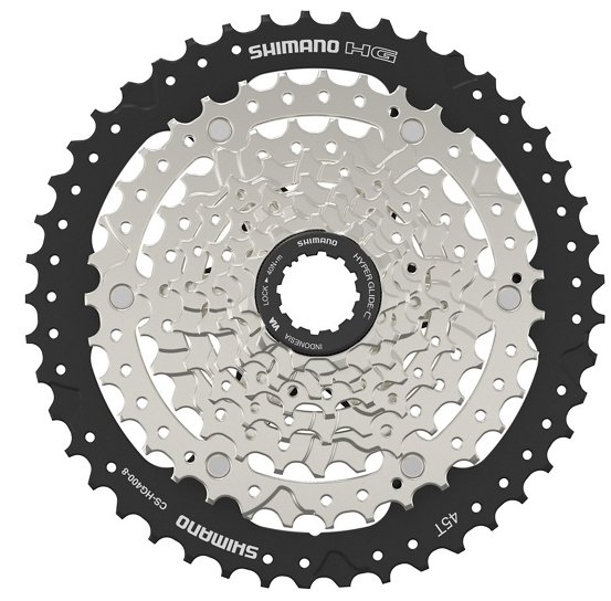 Кассета Shimano CS-HG400-8, 8-ск., 11-45, серебр. фото 