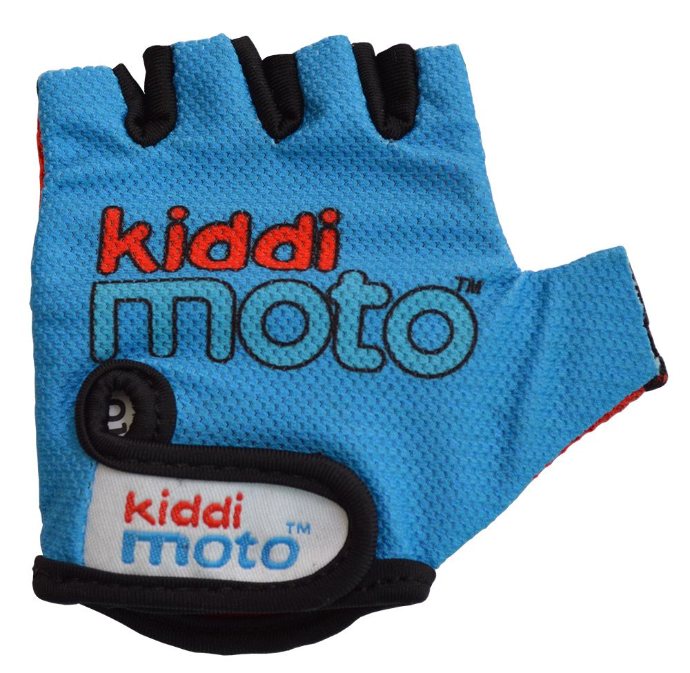 Перчатки детские Kiddimoto синие, размер М на возраст 4-7 лет