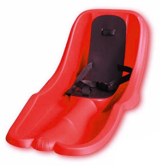 Санки PLAST KON BAMBI BOB красн. (BABY Sledge) фото 