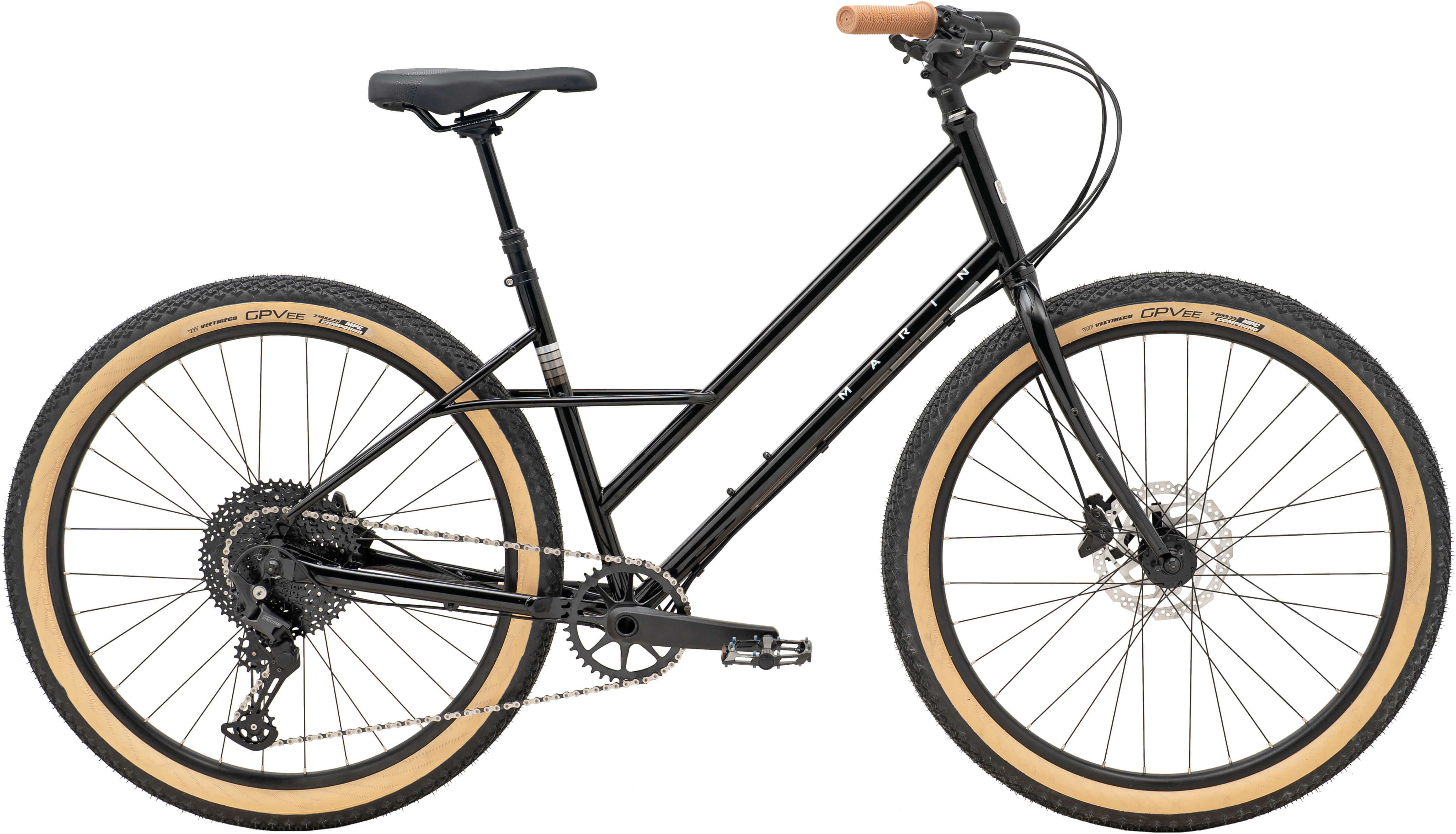 Велосипед 27,5" Marin Larkspur 2 рама - L 2024 Gloss Black/Holograph