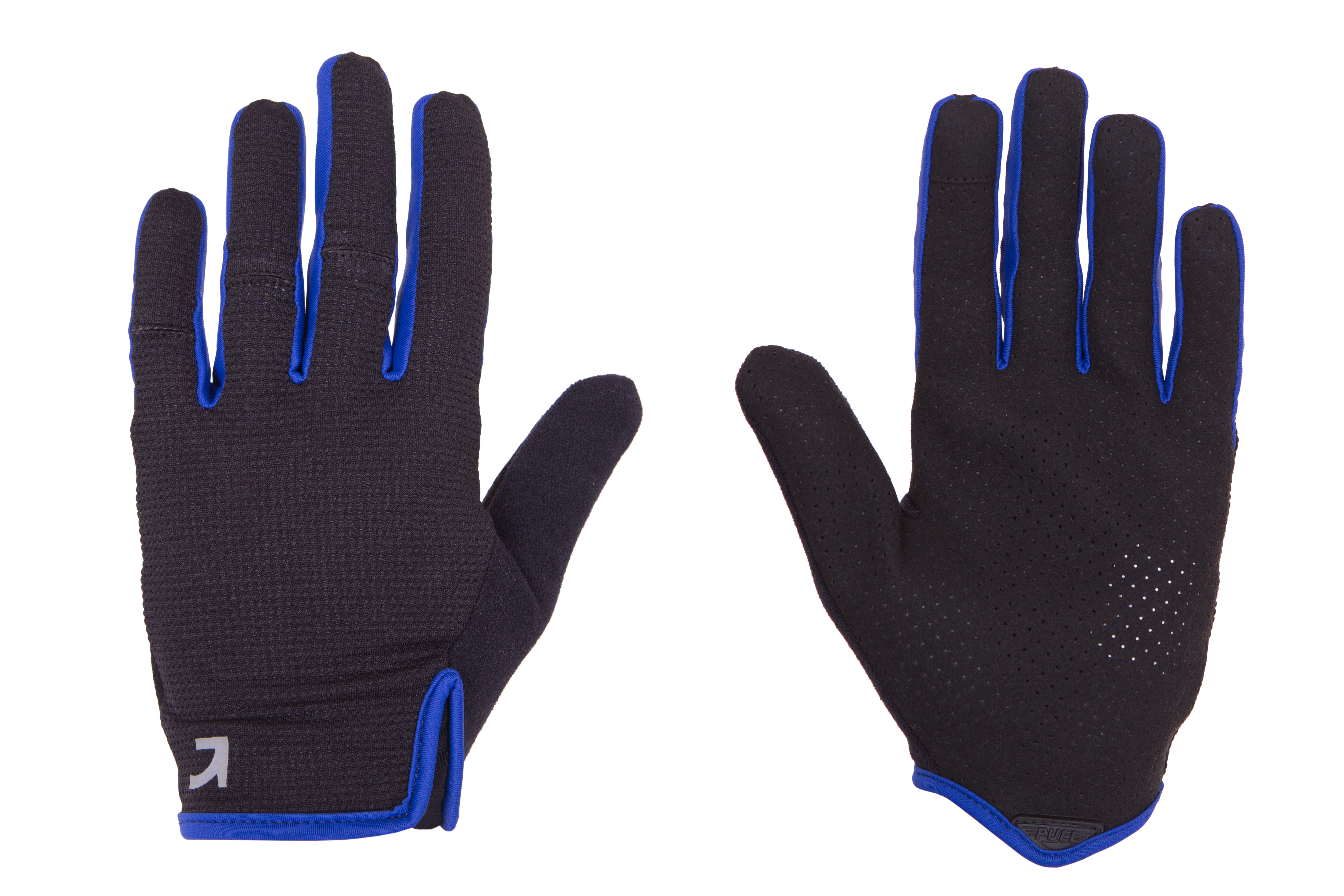 Перчатки Green Cycle Punch 2 с закрытыми пальцами S черно-синие фото 