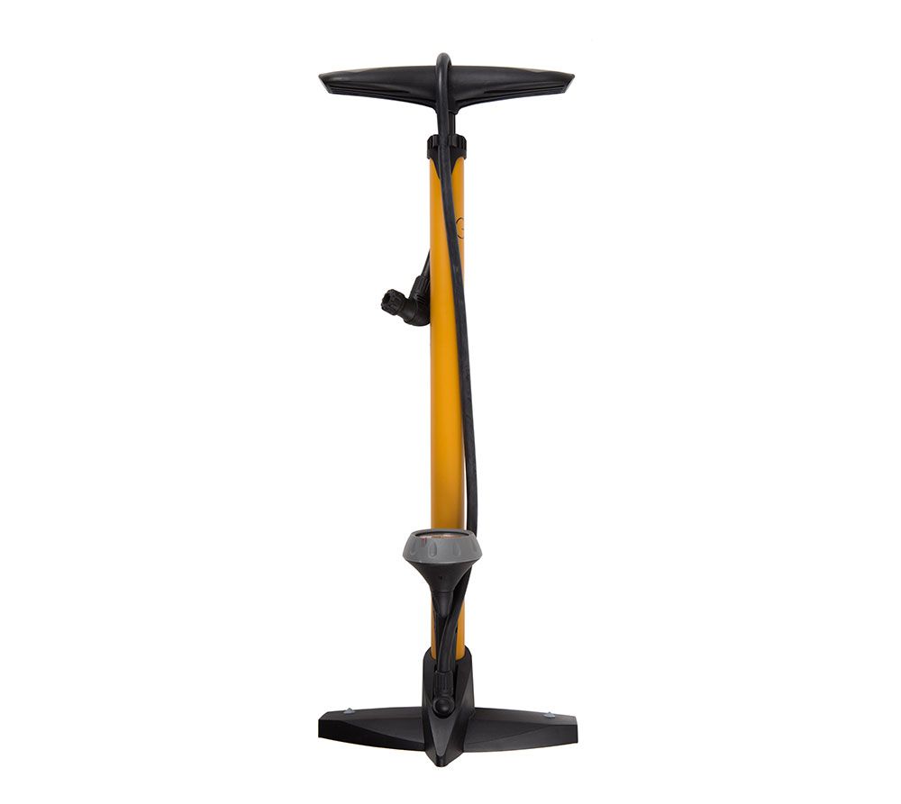 Насос напольный Green Cycle GPF-355P стальной с манометром, presta+schrader, 160psi фото 