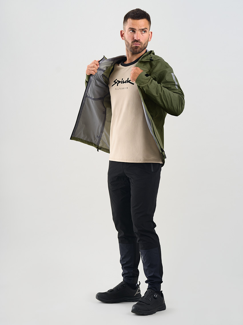 Куртка Spiuk All Terrain Waterproof мужская зеленая L фото 3
