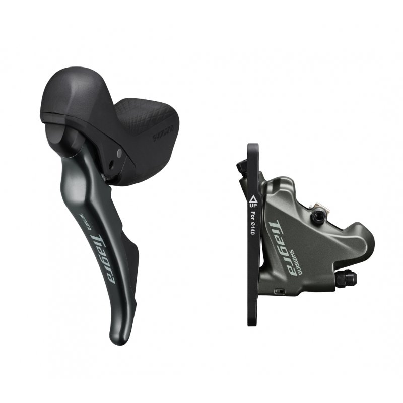 Тормоз дисковый гидравлический Shimano 4720 TIAGRA, передний (левая ручка 2-ск, калипер, гидролиния 1000мм) фото 