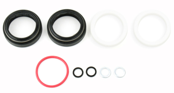 Сальники для вилки RockShox Upgrade Kit - 30mm Black Flangeless Low Friction Seals (Incl. Dust Wipers & 10mm Foam Rings) - Judy Silver/Gold (BOOST FOR фото 