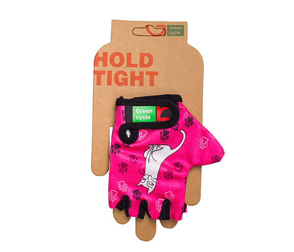 Перчатки Green Cycle NC-2340-2014 Kids без пальцев L розовые фото 