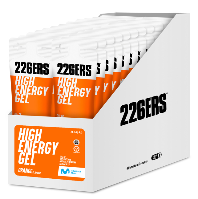 Гель 226ERS High Energy 50г углеводов BCAA апельсин 76г 24шт/уп 1824г фото 