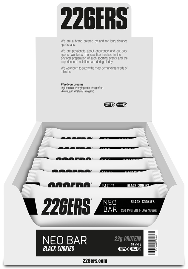 Батончик 226ERS Neo Protein темное печенье 50г 24шт/уп 1200г фото 
