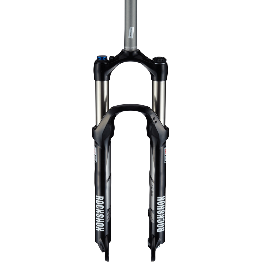 Вилка 26"  аморт. под диск Rock Shox XC32 TK coil ход-120 шток 265mm, белая фото 