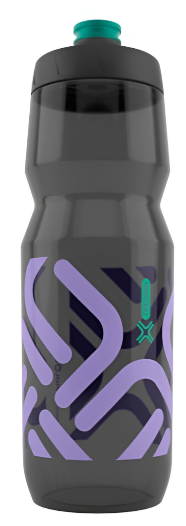 Фляга 0,75 Fidlock FIDGUARD BOTTLE 750 ANTIBACTERIAL, антибактериальная, прозрачный/черный/сиреневый фото 