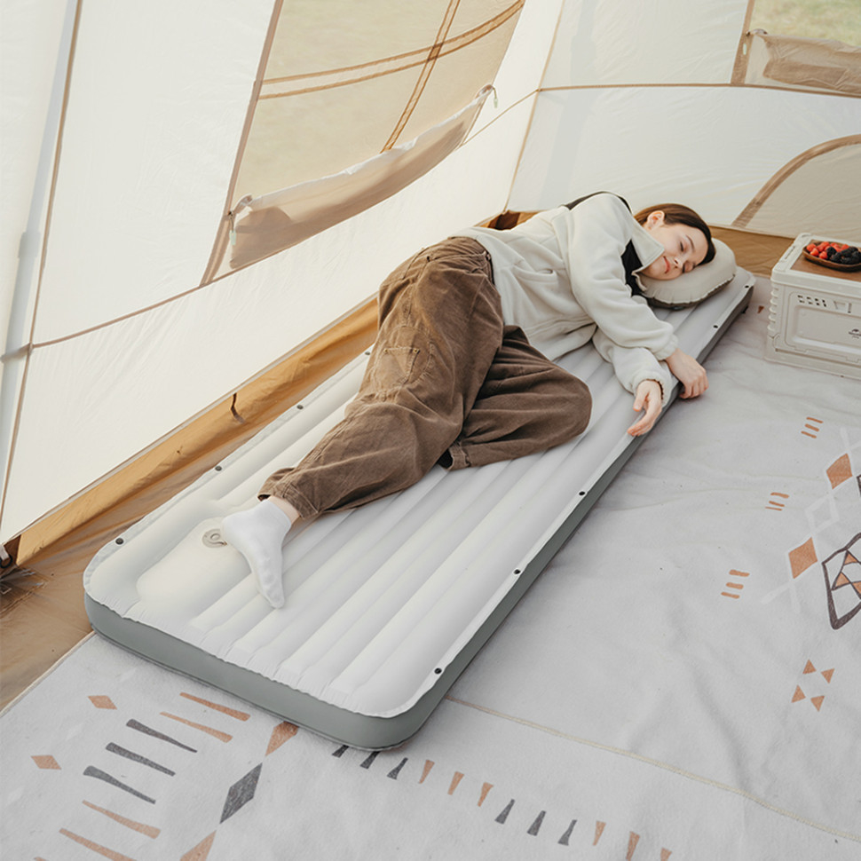 Матрац надувний Naturehike CNK2450WS034, 198х68х9.5 см, білий фото 2
