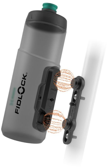Фляга 0,6 Fidlock TWIST BOTTLE 600 ANTIBACTERIAL + BIKE BASE, антибактериальная, прозрачный/черный фото 