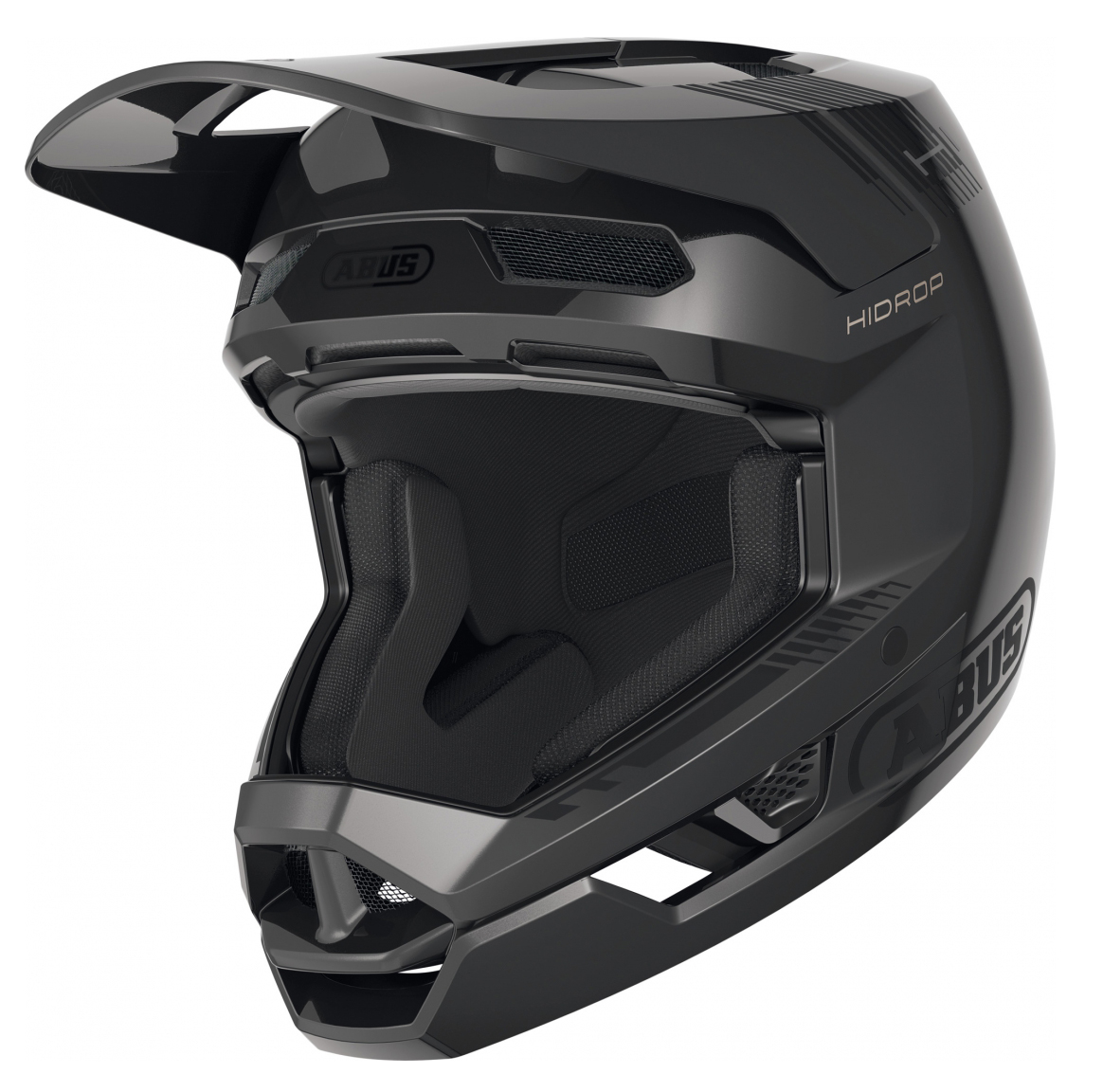 Шолом ABUS HIDROP, размер XL (61-62 см), Shiny Black, чорний фото 