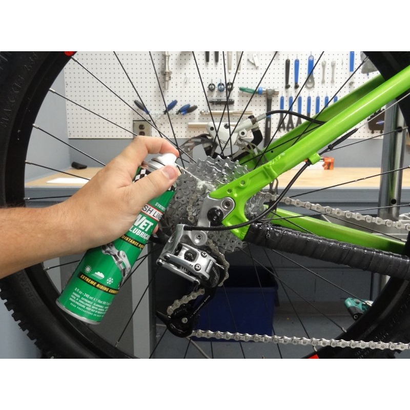 Мастило Finish Line рідке Wet Lube (Cross Country) для вологих погодних умов, 246ml аерозоль фото 2