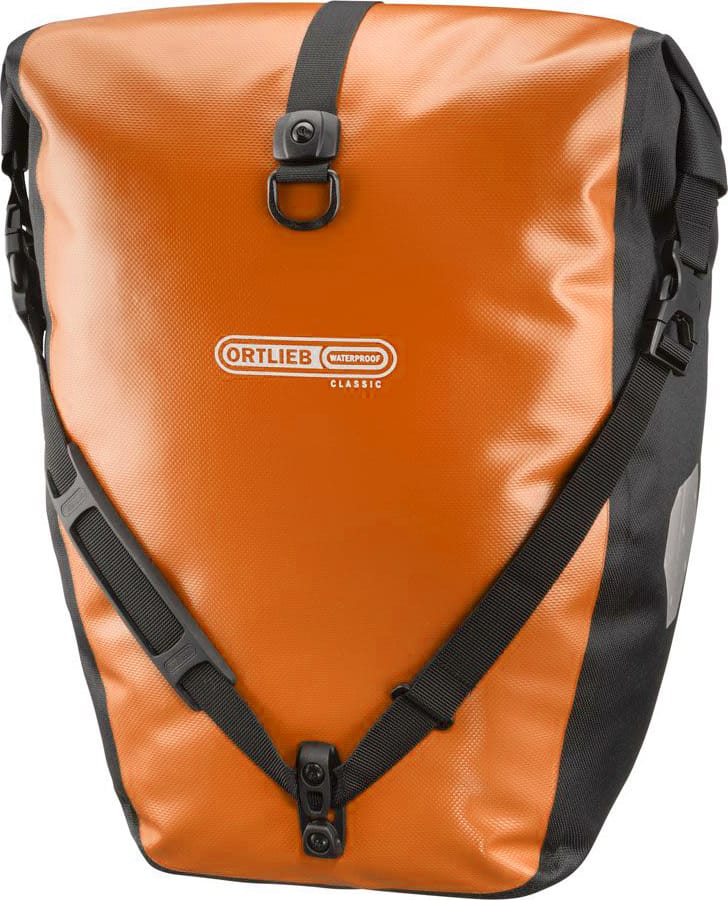Гермосумка велосипедная Ortlieb Back-Roller Classic orange-black, 20 л фото 