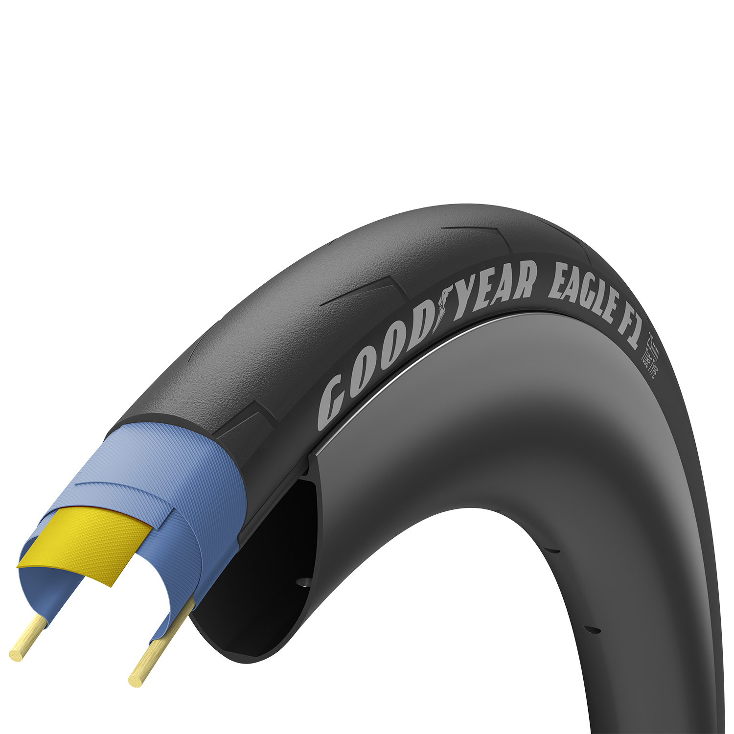 Покрышка 700x23 (23-622) GoodYear EAGLE F1 Tube Type, Black фото 