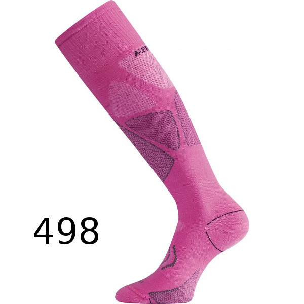 Термоноски Lasting лыжи SWL 498, размер S, розовые фото 