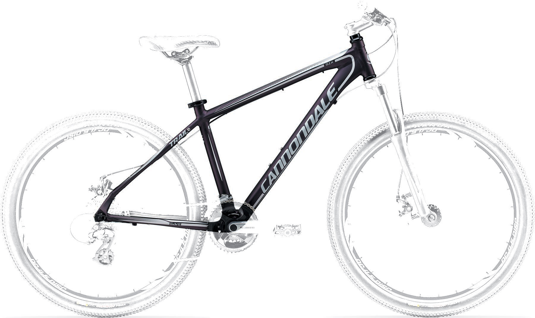 Рама Cannondale 26" Trail 6 Feminine рама - S фиолетовая 2012 фото 