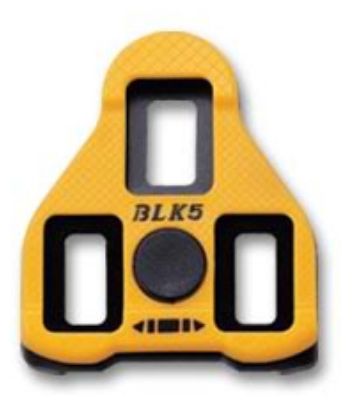Шипы к педалям EXUSTAR BLK5 St LOOK Delta-стандарт c фикс износост. желт-черн. фото 1