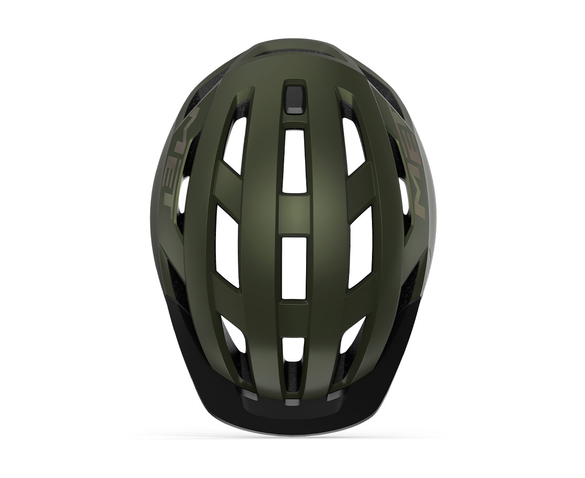 Шлем Met ALLROAD MIPS CE размер M (56-58), olive iridescent matt, оливковый радужный матовый фото 4