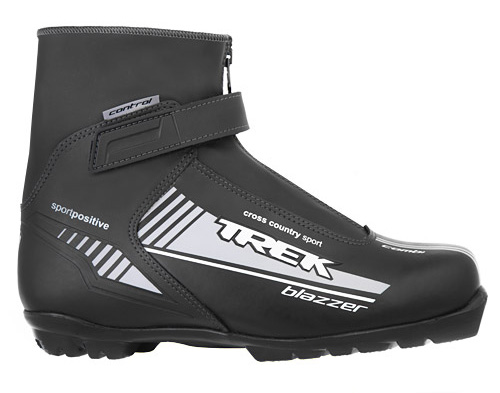 Ботинки лыжные TREK Blazzer Control NNN ИК размер 43, черный, лого серый фото 1