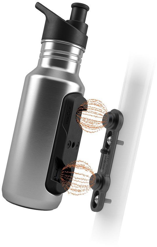 Фляга 0,4 Fidlock TWIST STEEL BOTTLE 400 + BIKE BASE, Silver фото 