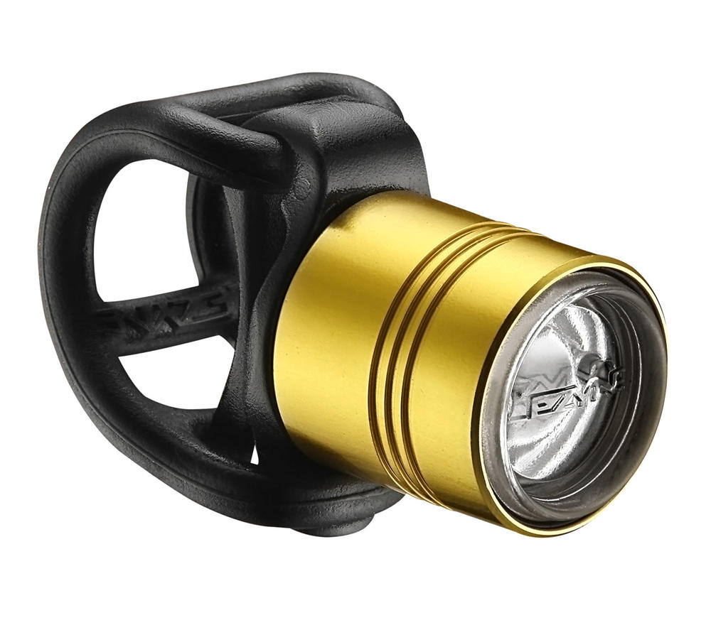 Блимавка передня Lezyne FEMTO DRIVE FRONT, 15 люмен, 5 режимів, золотиста фото 1