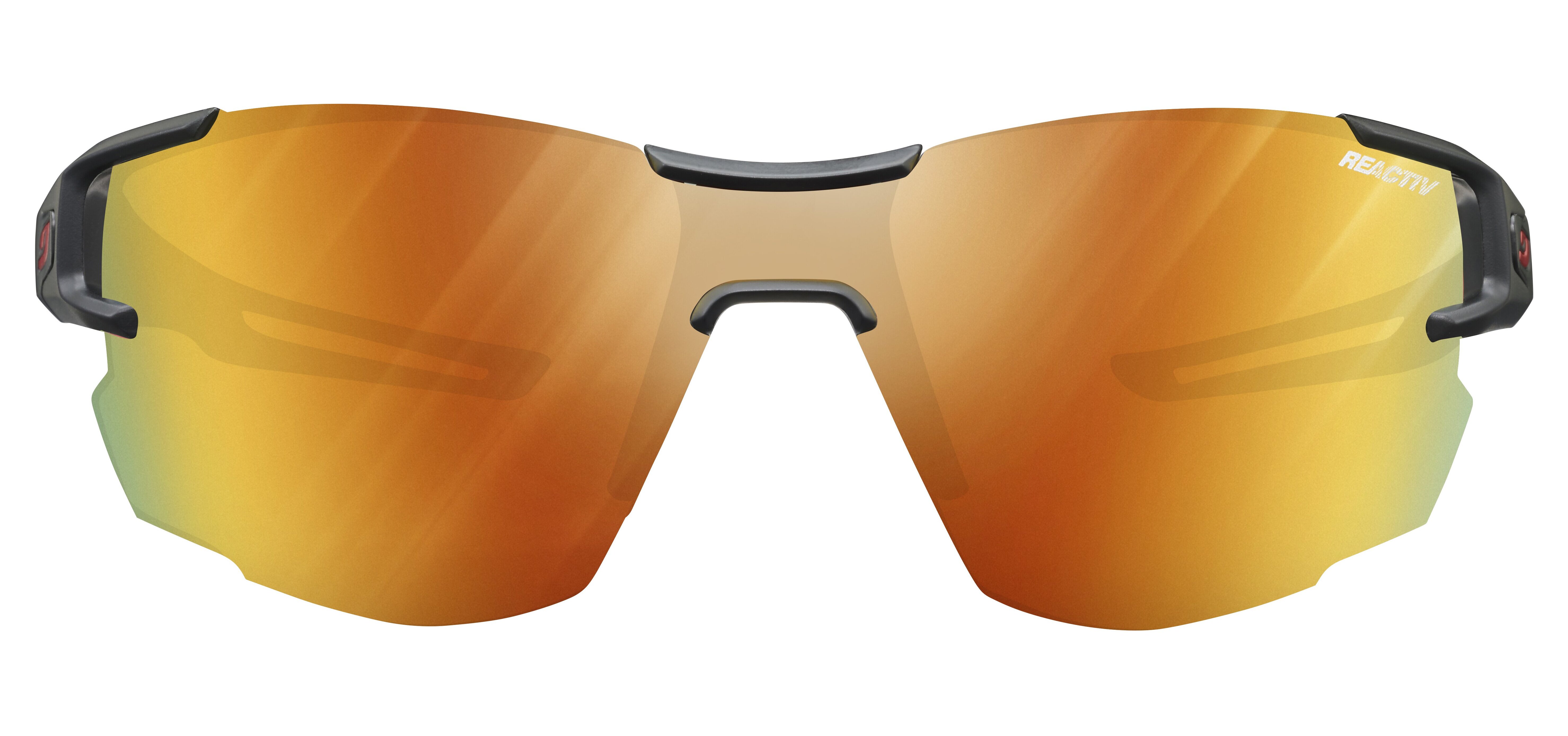 Окуляри Julbo AEROLITE REACTIV PERFOMANCE 1-3 LIGHT AMPLIFIER, чорно-червоні, фотохромна лінза фото 2