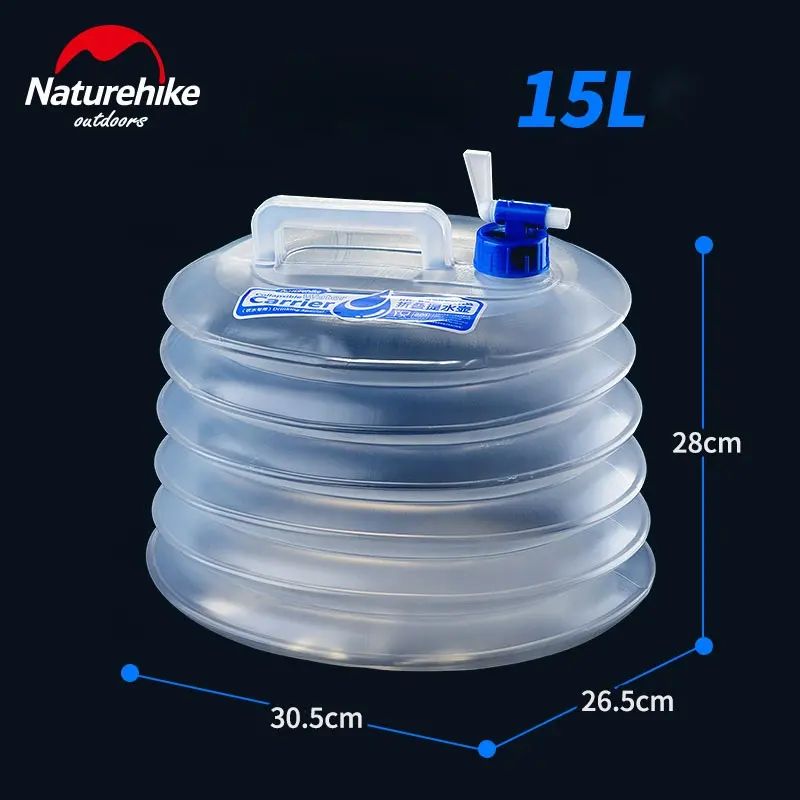 Канистра для води складная Naturehike NH14S002-T, 15 л фото 2
