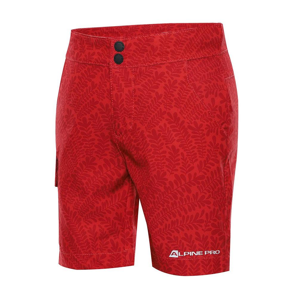 Шорти Alpine Pro DENIELO KPAT211 445PA дитячі, зріст 128-134, бордові фото 