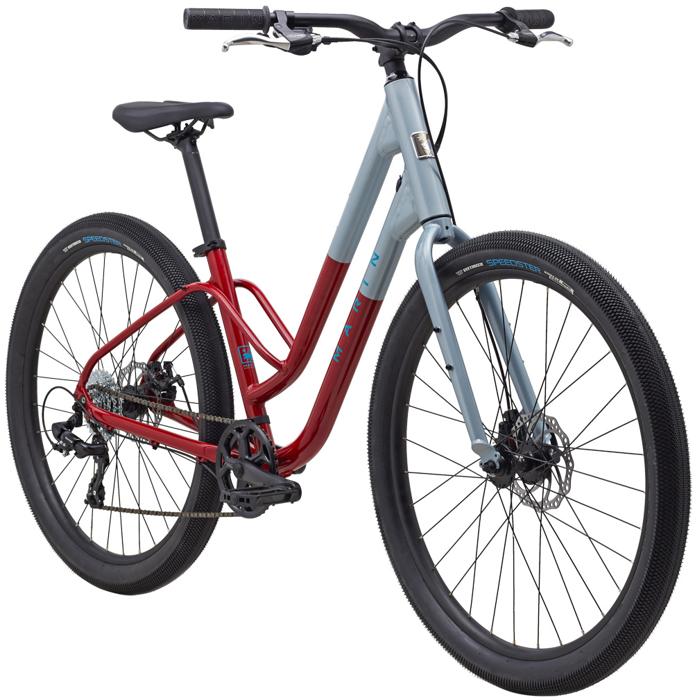 Велосипед 27,5" Marin Stinson 1 ST рама - M Gloss Maroon/Silver/Teal A1 фото 2