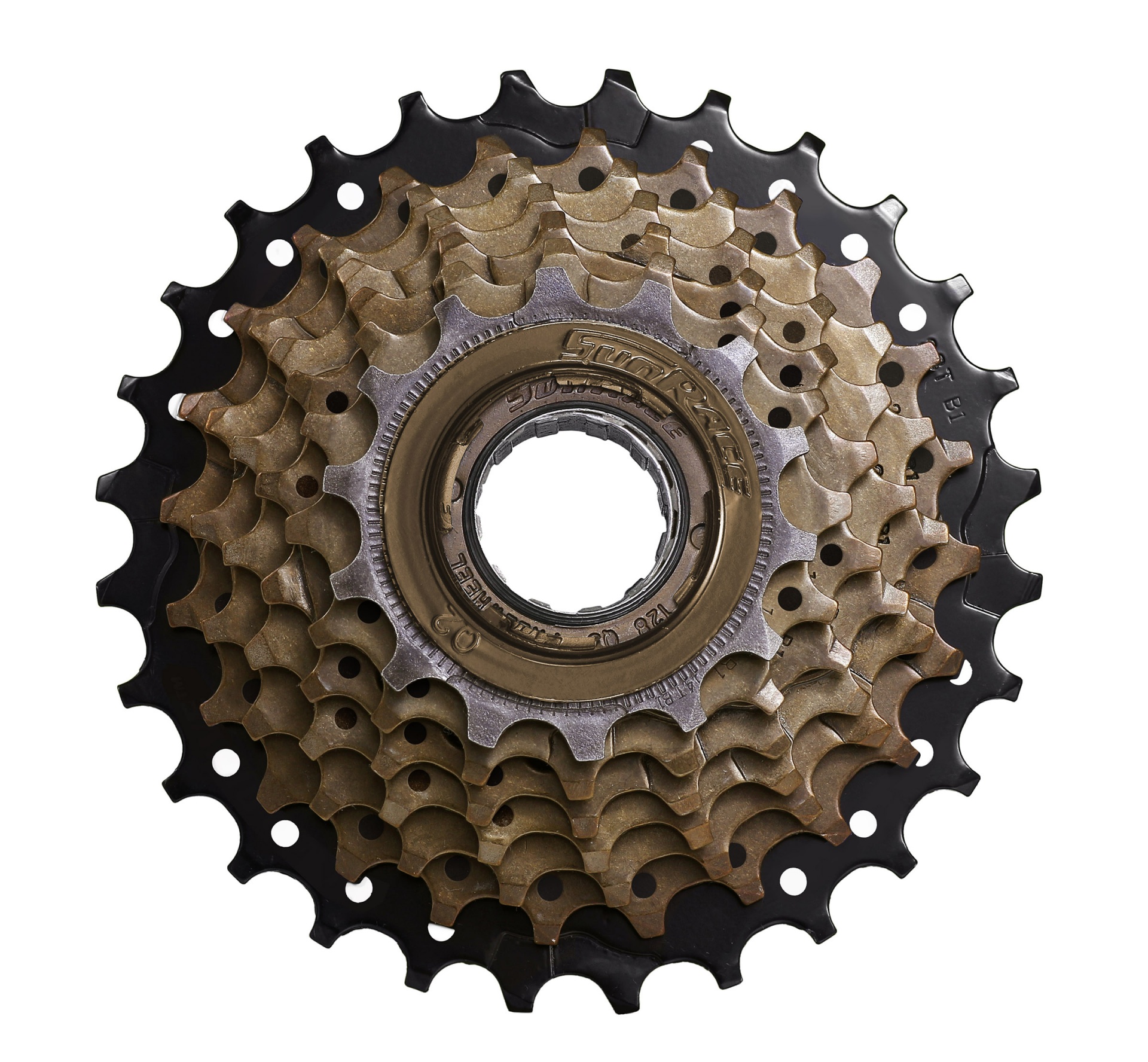 Трещітка інд. SUN RACE M2A 7-k 14-28T Brown+Black фото 